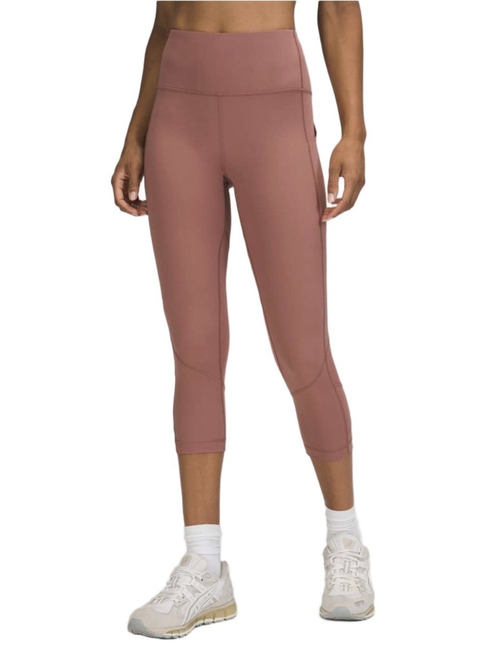 Lululemon Pace Rival High-Rise Crop 22" in Spiced Chai Size 6